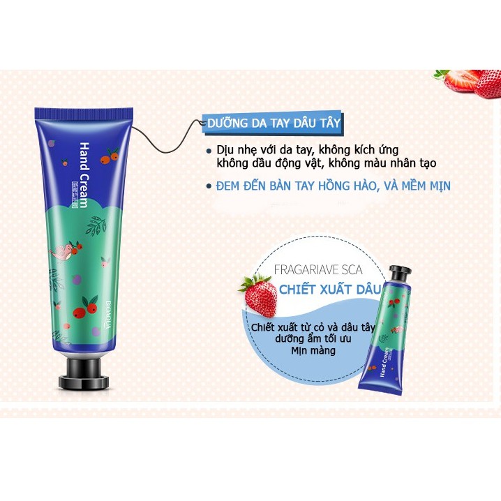 Combo 3 Kem Dưỡng Tay - Kem tay hương hoa quả Bioaqua 30g x 3chai - 3kem008 | BigBuy360 - bigbuy360.vn