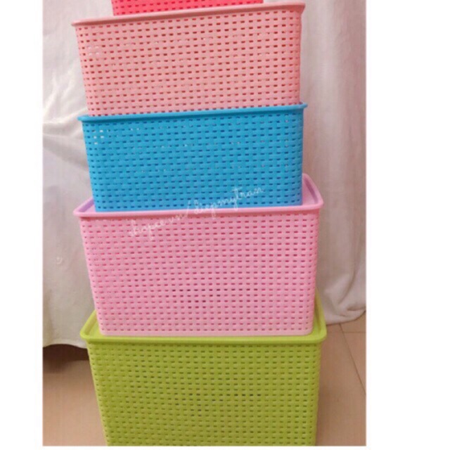 Combo 4 thùng nhựa nắp size Trung-Đại