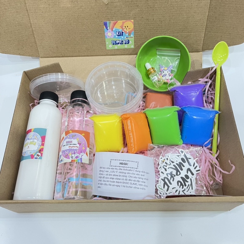 Bộ Kit Slime Bơ  + HDSD