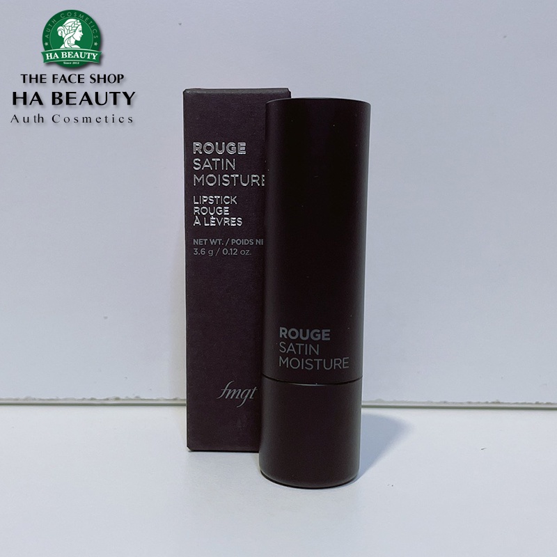 Son thỏi dưỡng ẩm The Face Shop môi mịn mượt như nhung có nhiều màu đẹp sang trọng fmgt Rouge Satin Moisture 3.6g