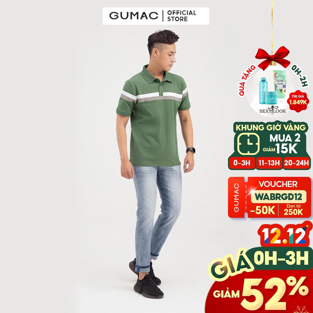 [Mã WABRGD12 giảm 10% đơn 250K] Quần jean nam dài cơ bản GUMAC lịch lãm QJNB6120