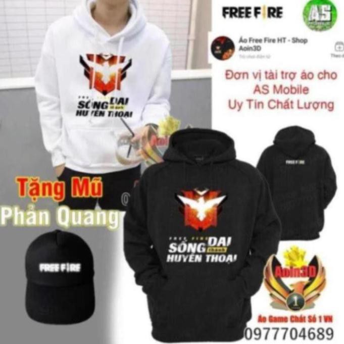 Áo Free Fire Rank Huyền Thoại Bán Chạy Áo Hoodie Shop Aoin3D WT * ..