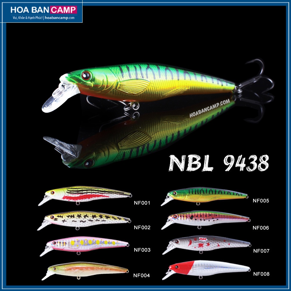 Mồi Lure NOEBY 9438 Minnow | 9cm - 10g