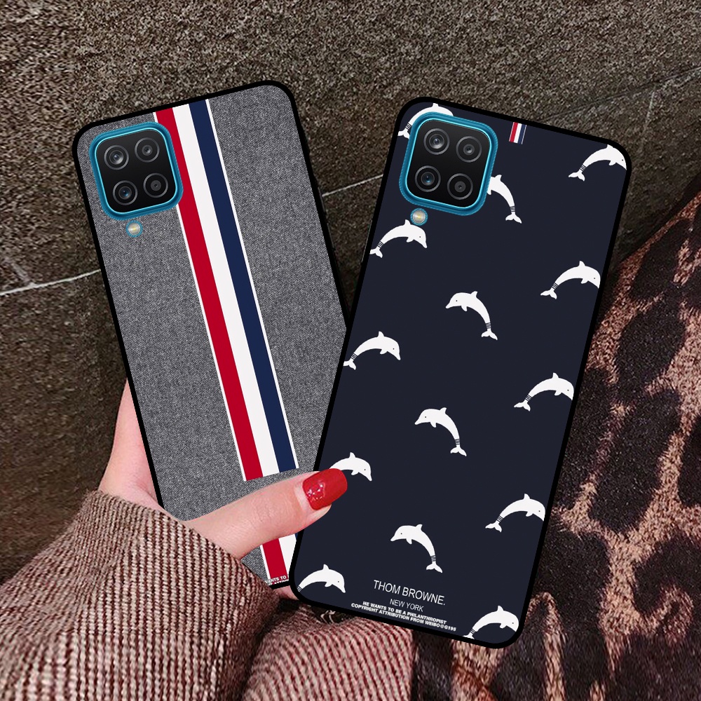 Ốp lưng Samsung A12 / M12 / A22 4G / A22 5G / M32 in hình sọc caro, họa tiết đen trắng dễ thương