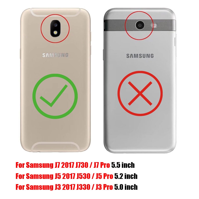 Samsung Galaxy J5 J7 Pro 2017 J730 J530 Silicone Soft Back Cover Stand