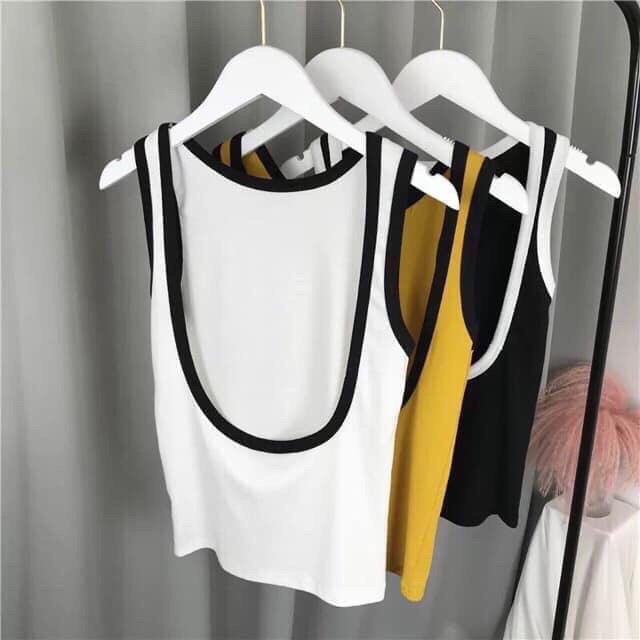Áo len ba lỗ hở lưng mã 389