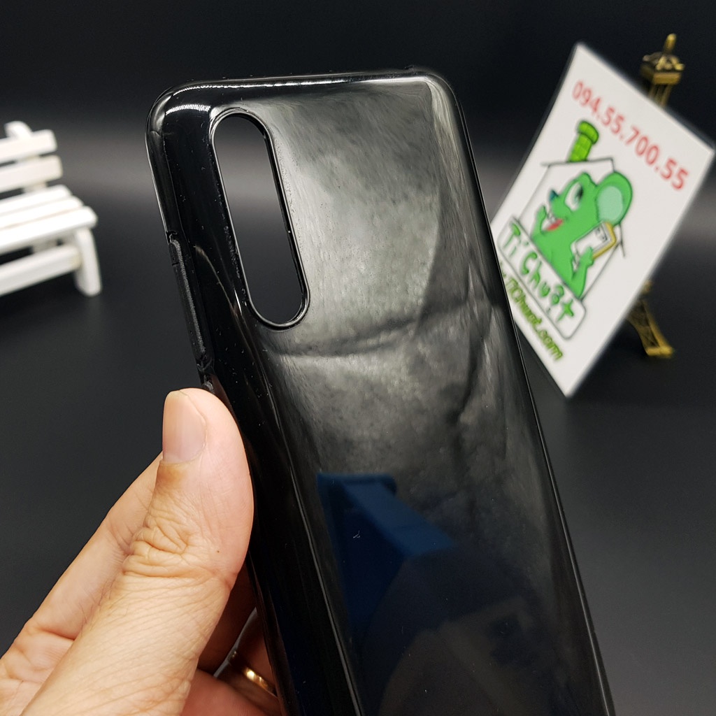 [Ảnh Thật] Ốp lưng Xiaomi Mi 9 Lite/ CC9 Dẻo Màu Đen Sơn Bóng