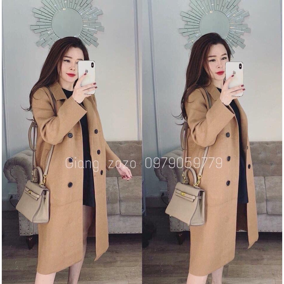 Áo dạ 6 cúc dáng dài hàng quảng châu, áo dạ măng tô hàng dày siêu đẹp | BigBuy360 - bigbuy360.vn