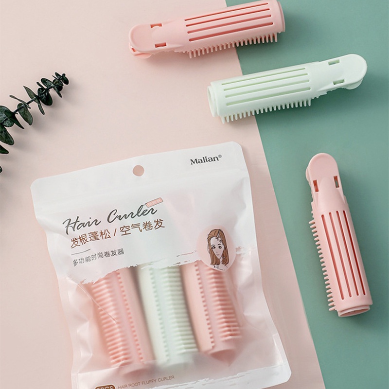 [Hàng mới về] Lô uốn tóc mái Malian tạo kiểu tự dính tiện dụng