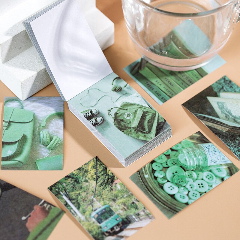 Set 50 nhãn dán họa tiết thực vật phong cách vintage trang trí Scrapbook / nhật ký / ghi chú du lịch thủ công DIY