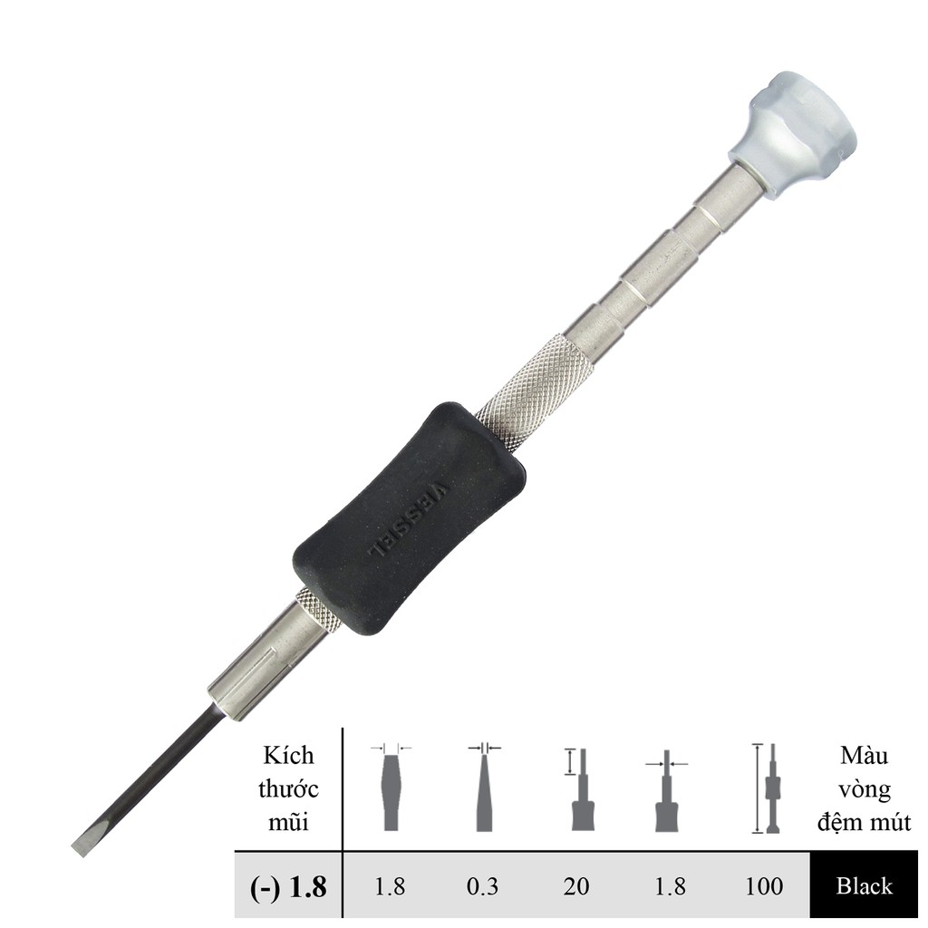 Bộ 06 cái tô vít mũi 2 cạnh siêu nhỏ No.TD-55 Vessel