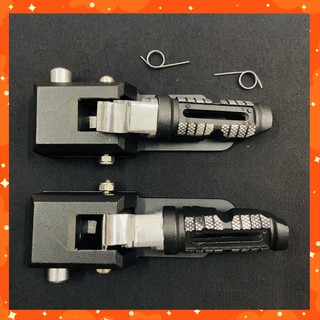 [XẢ RẺ]  GÁC CHÂN NHÔM BẤM CHO CÁC DÒNG XE VARIO 150,VARIO 125,CLICK,AB 125,VISION CAO CẤP