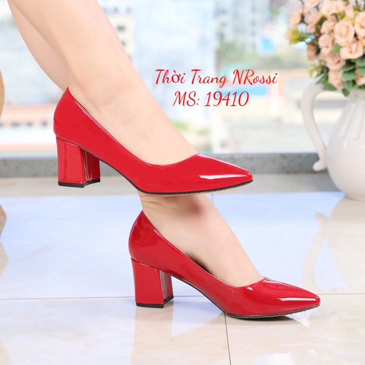 Giày cao gót nữ màu đỏ Big Size NRossi 40 41 42 43 44