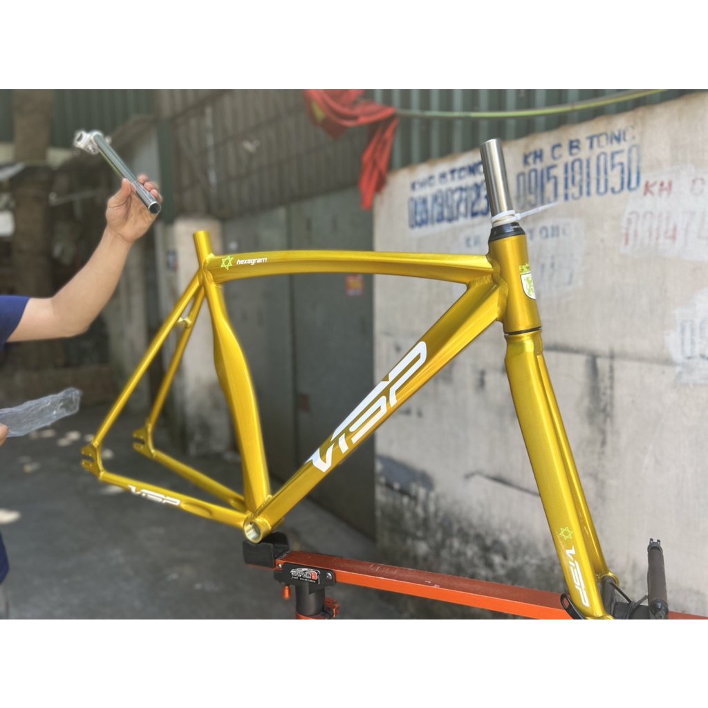 Khung xe đạp không phanh Fixed Gear Visp