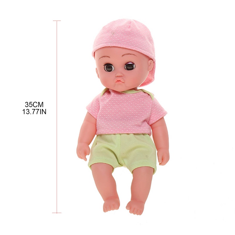 Bộ Đồ Cho Búp Bê Gồm Áo Thun + Quần + Nón Đáng Yêu