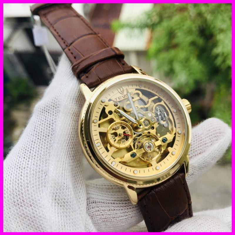 [Hàng xịn] ĐỒNG HỒ TEVISE CƠ Cho Nam  DÂY DA CAO CẤP CHÍNH HÃNG | BigBuy360 - bigbuy360.vn