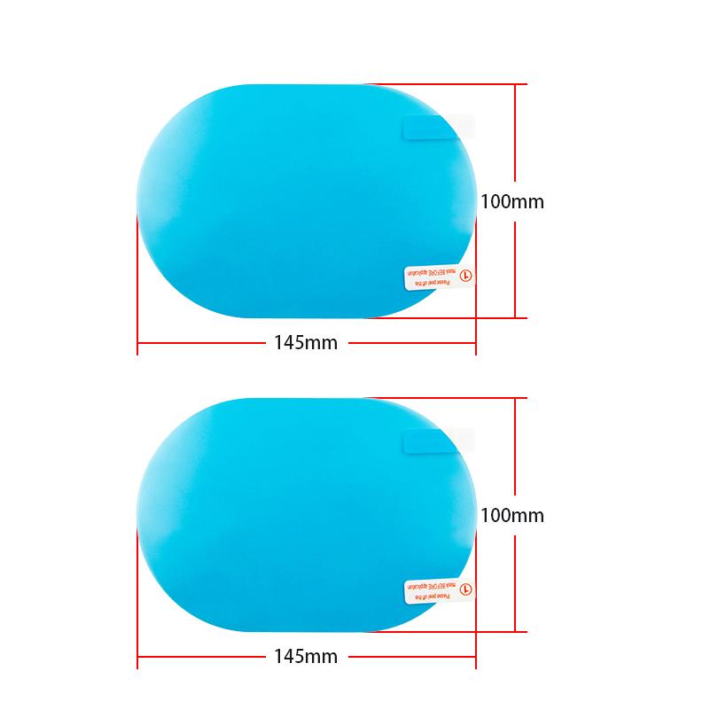 Bộ 2 Tấm Phim Dán Bảo Vệ Gương Chiếu Hậu Xe Hơi / Cửa Sổ / Phòng Tắm Chống Sương Mù / Nước Mưa Chất Lượng Cao