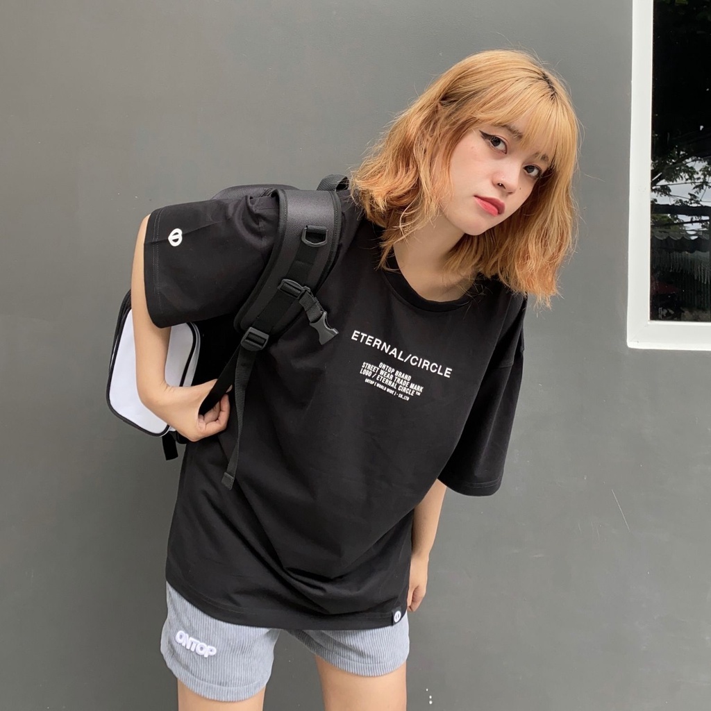 Áo thun local brand chính hãng ONTOP form rộng tay lỡ màu đen - Eternal | BigBuy360 - bigbuy360.vn