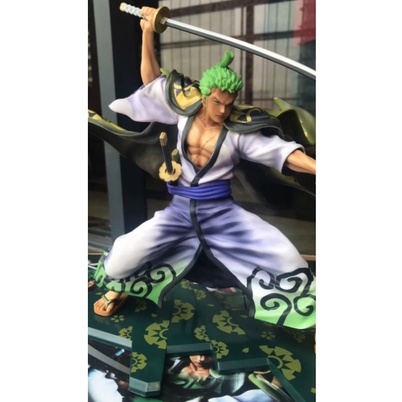 Mô hình zoro nhị kiếm phái wano kimono 24cm - One piece