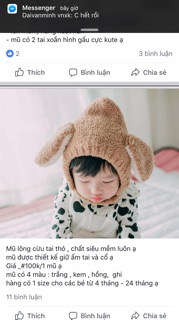 Mũ lông cừu tai thỏ