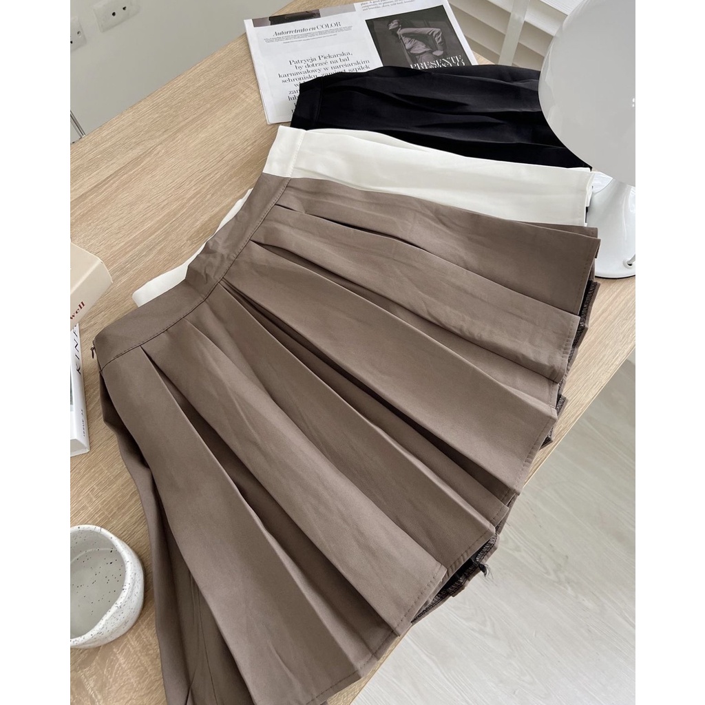 Chân váy xếp ly Tennis dáng ngắn xoè chữ a kiểu mới xếp ly to thời trang nữ hàng cao cấp