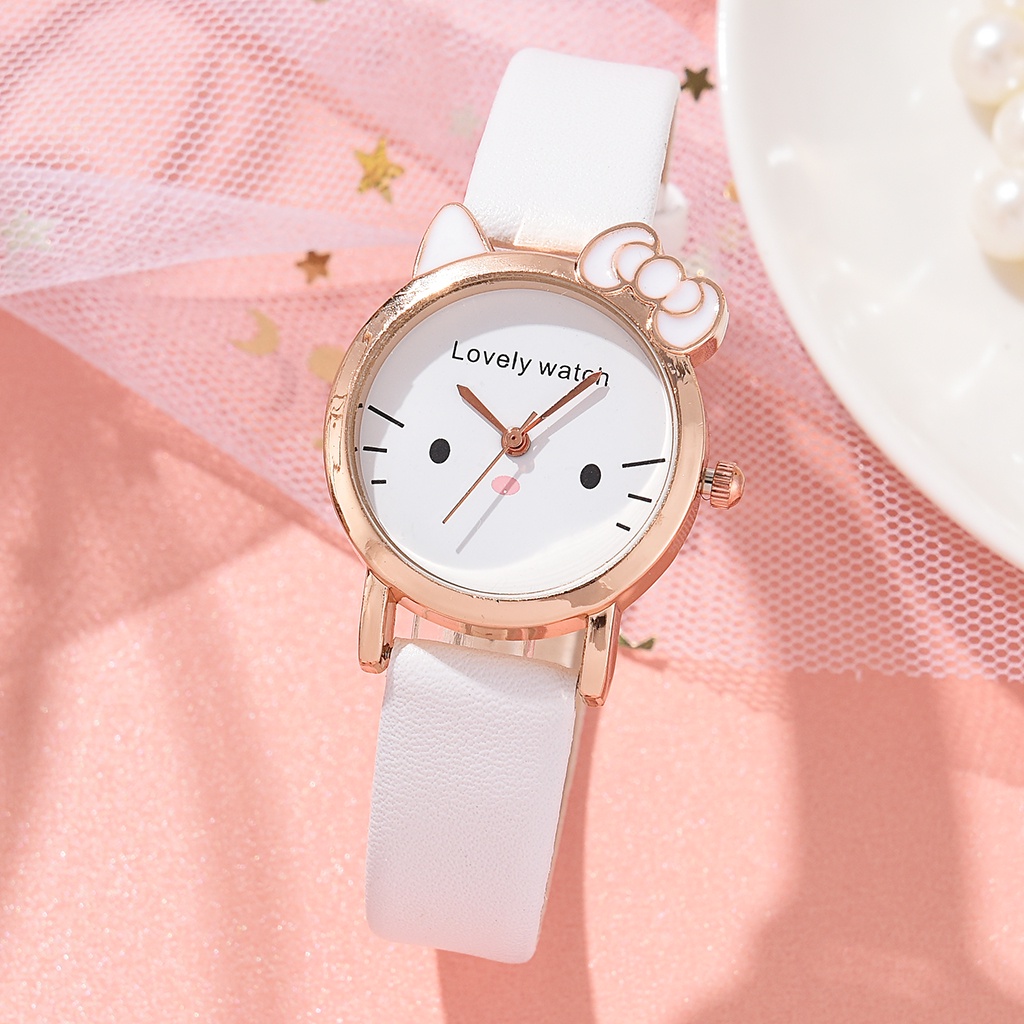 Đồng Hồ Hoạt Hình Dễ Thương Phong Cách Hàn Quốc Cho Học Sinh Tiểu Học