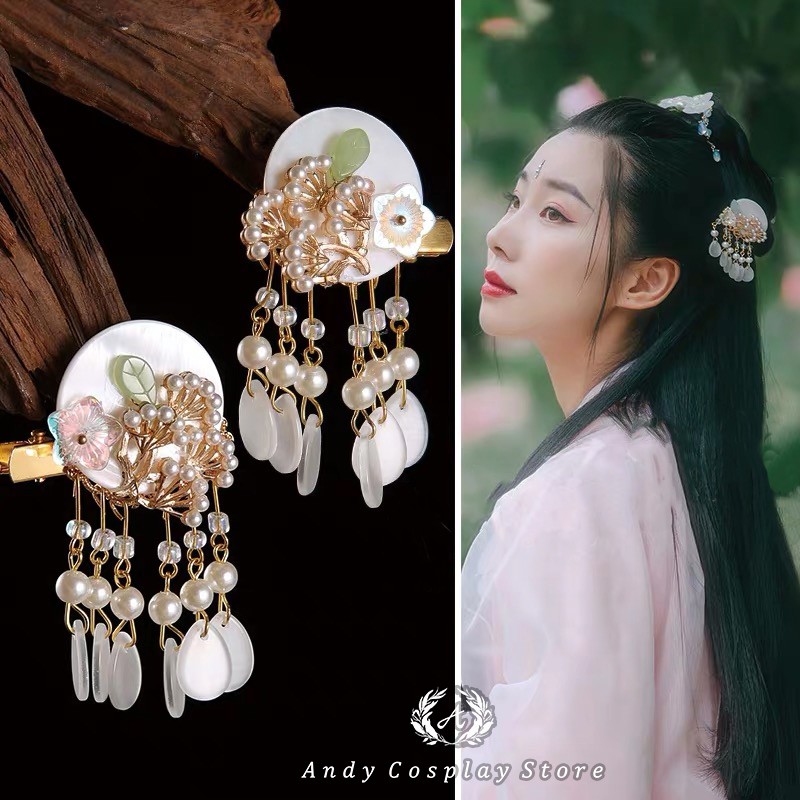 [CÓ SẴN] Cài tóc cổ trang hoa 4