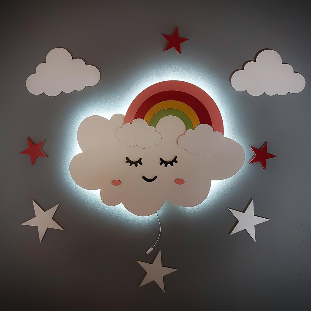 Rainbow Clouds Lamp -Đèn ngủ thiết kế thông minh