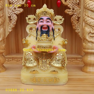 Ông thần phát đá 8in cao 22 cm cao cấp