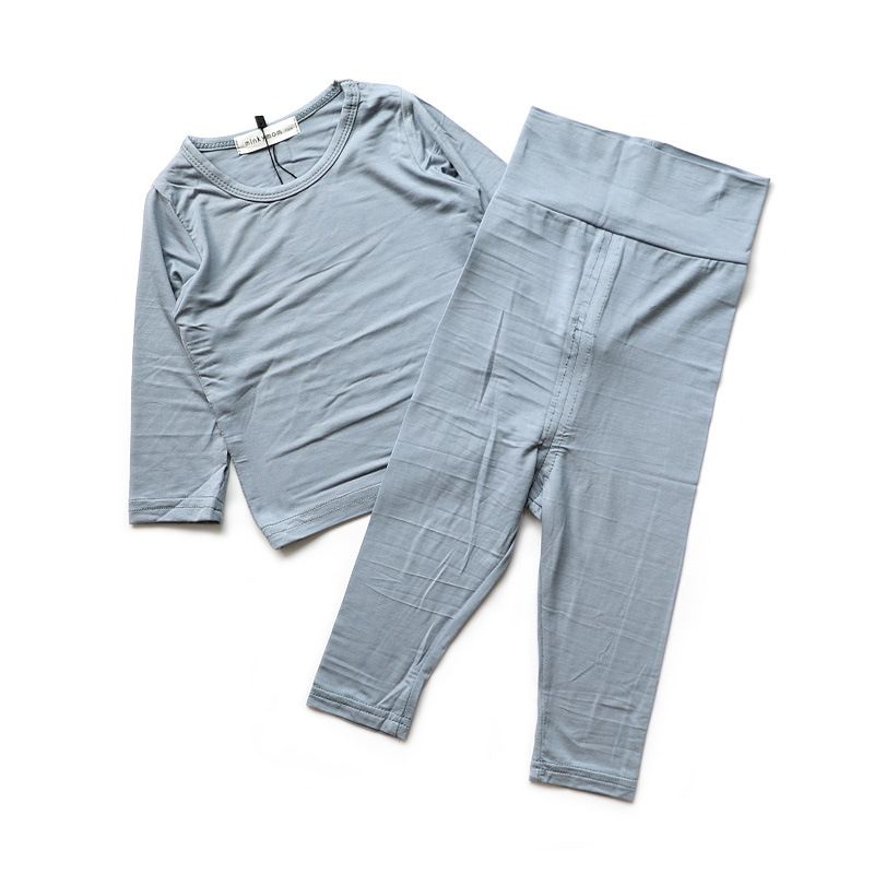 Bộ Dài Tay Thun Lạnh Cạp Cao MINKYMOM Quảng Châu Cao Cấp