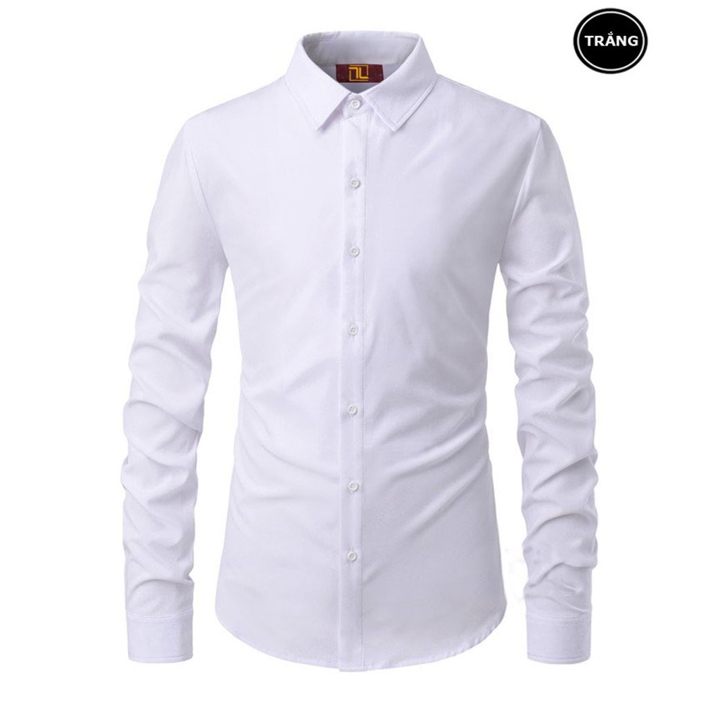 [HOT] Áo sơ mi  - Áo sơ mi lụa cao cấp - Chất liệu lụa mềm mịn, dầy dặn, dáng slim body lên phom bao đẹp, dễ phối đồ | BigBuy360 - bigbuy360.vn