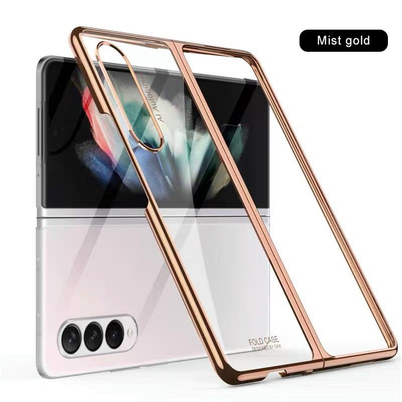 Samsung Z FOLD 4 / Z Fold 3 5G / FLIP 3 / FLIP 4_Ốp lưng SULADA trong cứng viền xi màu siêu đẹp sang trọng