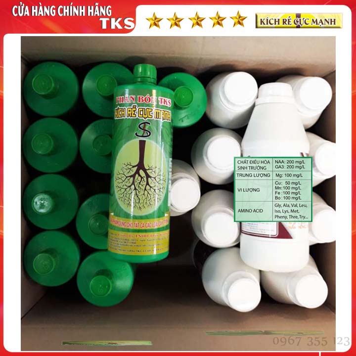 RA RỄ CỰC MẠNH -TKS : Kích Ra Rễ, Đâm Chồi, Vượt Ngọn - Chai 1 Lít