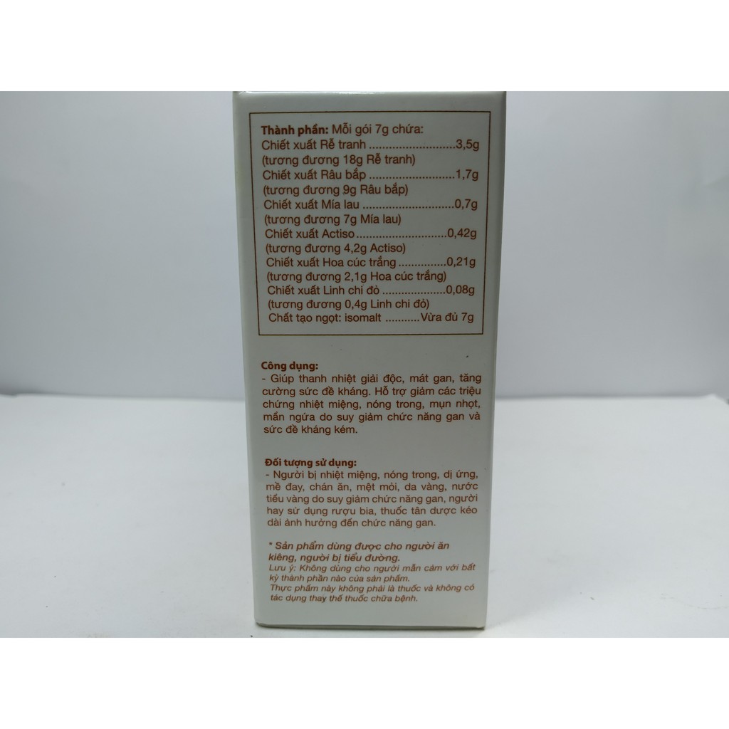 Live Cool bột tan thanh nhiệt hộp 10 gói