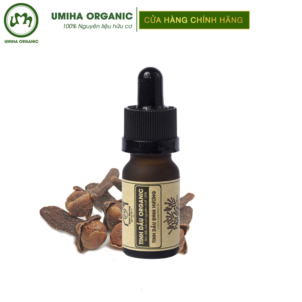 Tinh dầu Đinh Hương hữu cơ UMIHA nguyên chất | Clove Essential Oil 100% Organic 10ml