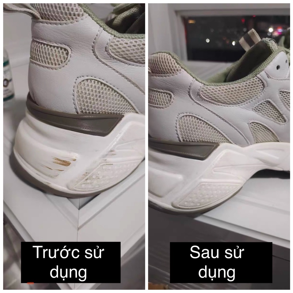 Dung Dịch |Tẩy Vết Trầy Xước Đen| |Làm Sạch Cạnh| Trên Giày Thể Thao Và Guốc Da Lì Da Bóng |30ml|