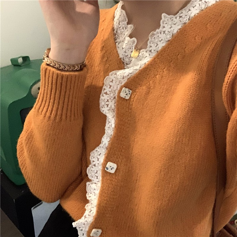 Áo Cardigan Len đan nữ Dài tay Form rộng Giữ ấm Thu Đông Ulzzang Hàn Quốc Áo Cardigan Len đan nữ tay dài Thời trang | BigBuy360 - bigbuy360.vn