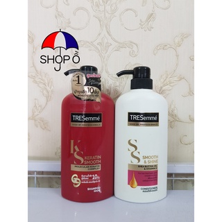 Combo dầu gội và xả Tresemme Keratin smooth Thái 425ml