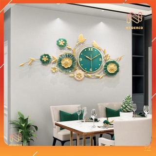 Derco trang trí, đồng hồ treo tường, đồng hồ trang trí decor đôi chim uyên ương mã a15