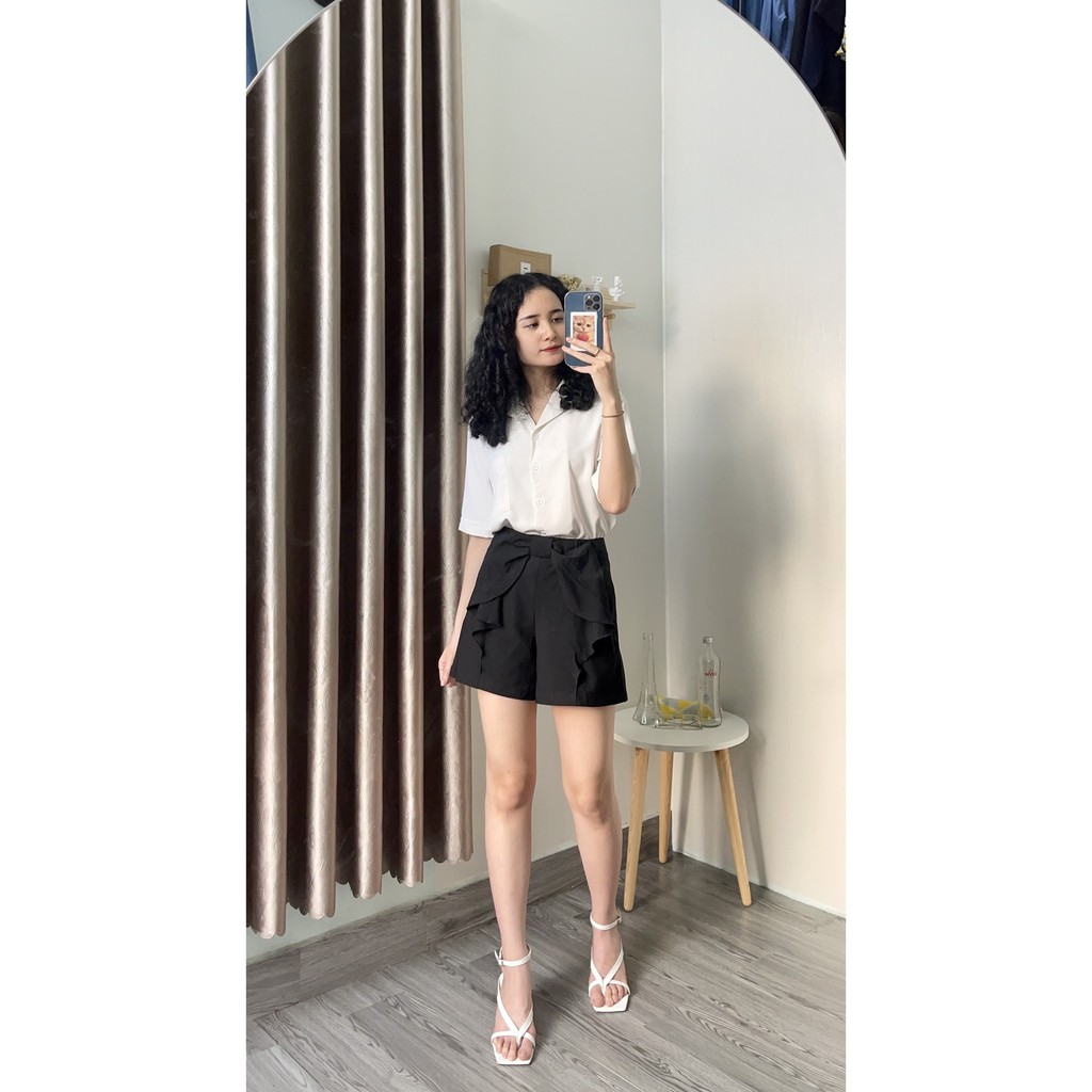 QUẦN SHORT NỮ VOAN NHẬT CẢI NƠ CẠP CAO SIZE M , [QN41] - 2&T WEAR, 2HAND, SECONHAND,SI TUYỂN CHỌN NH