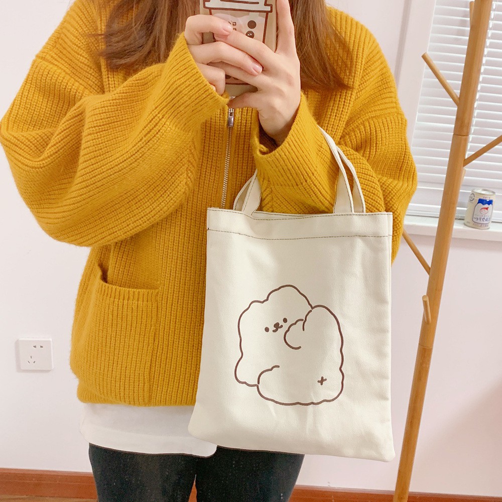 Túi tote cute vải canvas hàn quốc túi vải đi học ulzzang Hàn Quốc