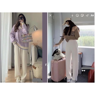 Quần ống suông lót lông siêu ấm