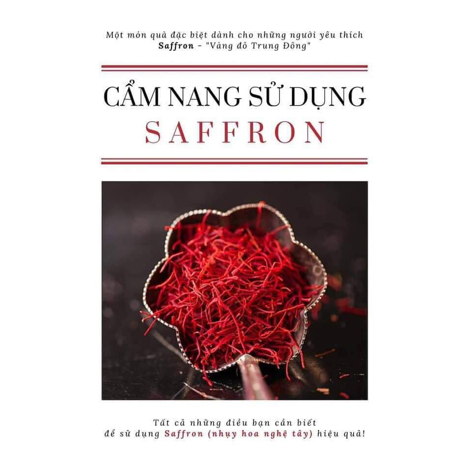 Nhụy Hoa Nghệ Tây Saffron Bahraman 2g Giá 650K [TẶNG BÌNH THỦY TINH ]