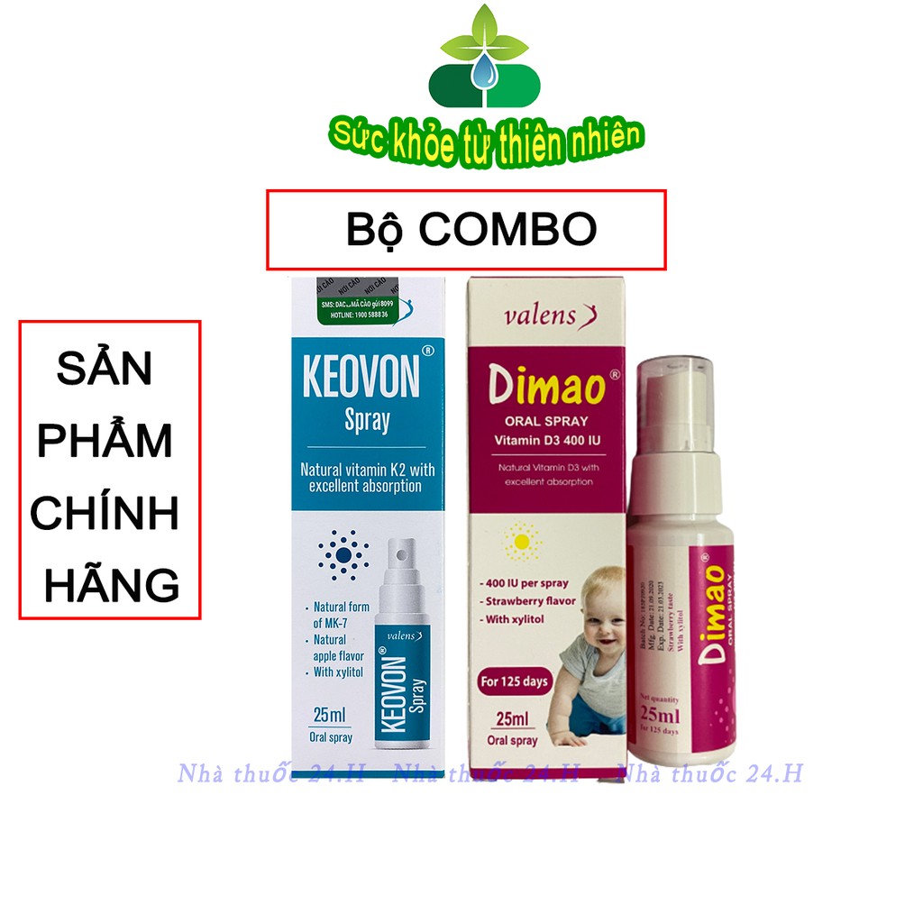 Combo Dimao D3,Keovon Vitamin K2.Giúp Hấp Thụ Canxi,Phát Triển Chiều Cao Cho Bé