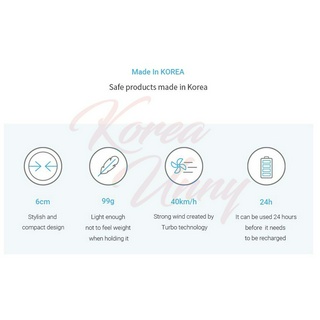 Quạt mini bluefeel pro Cầm Tay 99g