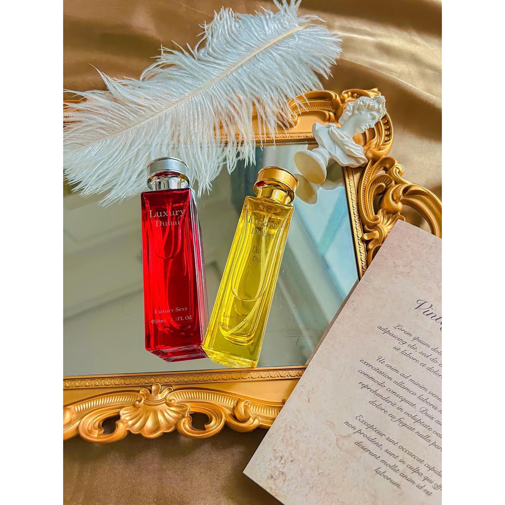 Freeship Combo 4 chai nước hoa Luxury Dubai thơm lâu 10 tiếng . Nước hoa Nam Nữ . chai 50ml  .