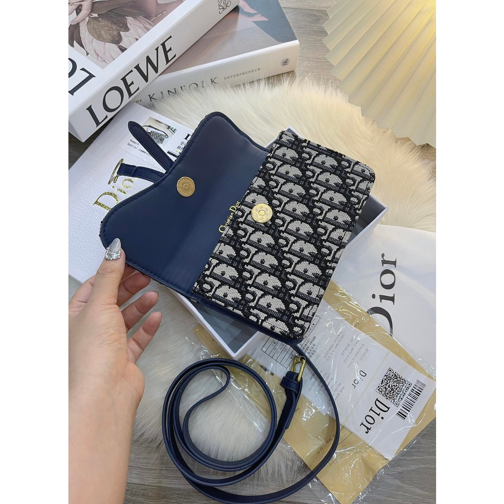 Túi Đeo Hông Dior Thổ Cẩm Quảng Châu Hàng Full Kèm Dây Thắt Lưng