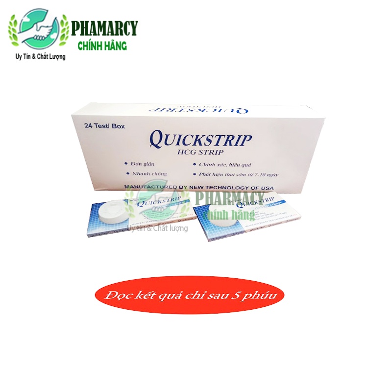 Que test thử thai kết quả siêu nhanh chính xác Quickstrip công nghệ USA [GIẤU TÊN KHI GIAO HÀNG]