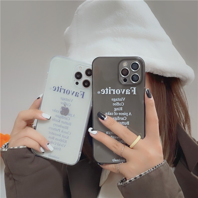 iPhone 11 Pro Max / iPhone12 / iPhone X / iPhone 7 Plus / iPhone 8 / iPhone 6 / iPhone 11 INS groove of the wind letter INS Anti-drop TPU phone case