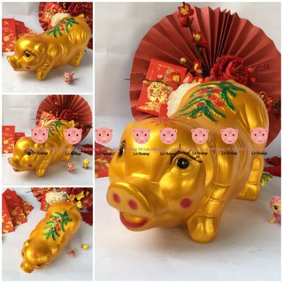 Heo đất tiết kiệm dễ thương,Lợn Ngọc Trinh, size nhỡ